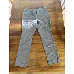 Ann Taylor Curvy Fit Women's Gray Cotton Blend Trouser Pants 10
